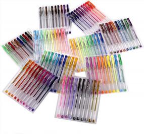 img 1 attached to 100 Unique Gel Pens Set - Artlicious ULTIMATE Collection | Non Toxic & Acid Free | Perfect For Coloring Books!