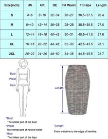 img 2 attached to Belle Poque Stretchy Comfortable BP587 1 Women's Clothing via Skirts