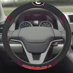 img 3 attached to Enhance Your Driving Experience with the FANMATS NCAA University of Georgia Bulldogs Polyester Steering Wheel Cover