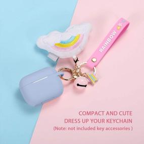 img 3 attached to Protect Your Apple AirPods With Hamile Silicone Case - Shockproof Cover & Keychain Included In Lilac For AirPods Pro 2019