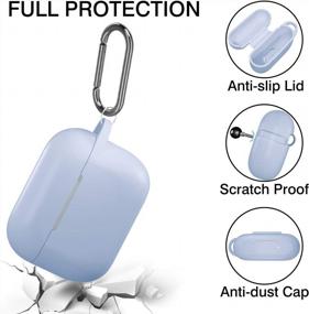 img 2 attached to Protect Your Apple AirPods With Hamile Silicone Case - Shockproof Cover & Keychain Included In Lilac For AirPods Pro 2019