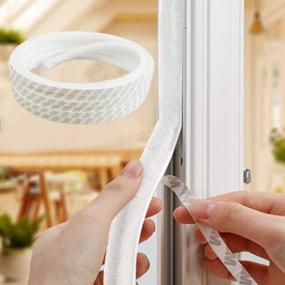 img 4 attached to Protect Your Home With 32.8 FT Weather Stripping Self Adhesive Door Seal Strip - Soundproof, Windproof, And Dustproof!