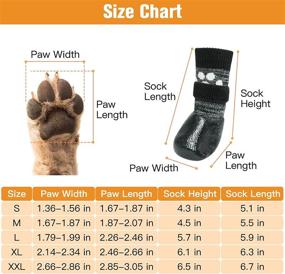 img 3 attached to 🐾 KOOLTAIL Dog Socks Anti Slip Straps for Traction Control, Waterproof Paw Protector