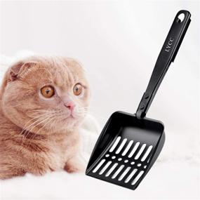 img 1 attached to 🐱 LYCC Cat Litter Scooper - Non-Stick Metal Shovel with Durable Handle, Pet Sifter for Kitty Litter - Includes 1 Pcs Hook for Convenient Storage