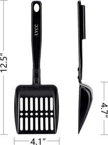 img 3 attached to 🐱 LYCC Cat Litter Scooper - Non-Stick Metal Shovel with Durable Handle, Pet Sifter for Kitty Litter - Includes 1 Pcs Hook for Convenient Storage