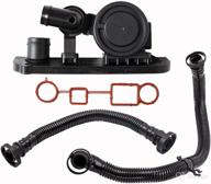 🔧 pcv crankcase vent valve kit: replacement for 2005-2006 vw jetta passat audi a3 a4 quattro 2.0t fsi - including gasket & hose logo