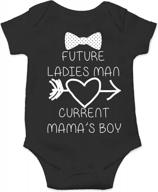 cbtwear future ladies man current mama's boy funny romper cute novelty infant one-piece baby bodysuit logo