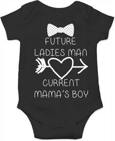 img 4 attached to CBTwear Future Ladies Man Current Mama'S Boy Funny Romper Cute Novelty Infant One-Piece Baby Bodysuit