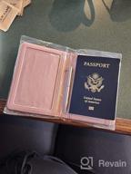 img 1 attached to Rose Gold ACdream Passport & Vaccine Card Holder - RFID Blocking Travel Documents Organizer Protector review by Tim Wilson