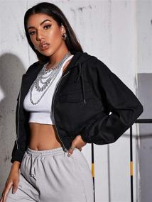 img 2 attached to MakeMeChic Womens Pocket Drawstring Corduroy Women's Clothing : Coats, Jackets & Vests