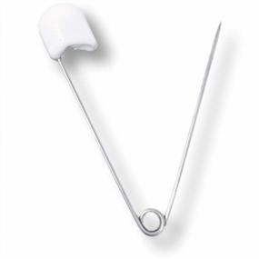 img 1 attached to Rearz Adult Locking Diaper Pins - Set Of 4 Stainless Steel Pins In White - Secure And Durable