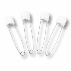 img 3 attached to Rearz Adult Locking Diaper Pins - Set Of 4 Stainless Steel Pins In White - Secure And Durable