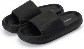 img 3 attached to Experience Ultimate Comfort With Joomra Non-Slip Pillow Slippers For Women And Men