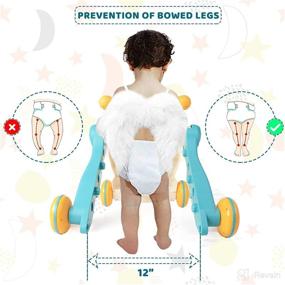 img 2 attached to 🚶 Meryi Sit-to-Stand Walker with Activity Center: A Versatile Push Walker for Interactive Early Learning – Perfect for Children 12-18 Months – Customizable Wheel Speeds