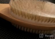 img 1 attached to Dual-Sided Long Handle Body Brush For Wet Or Dry Exfoliating - Rosena Soft And Stiff Bristles Back Scrubber To Wash & Soften Skin review by Samuel Hansen