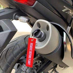 img 1 attached to 🏍️ 2 упаковки 0.6"-1.5" Резиновые заглушки глушителя выхлопных газов для мотоцикла и дорожного мотоцикла 2 такта со стриммером - Удалить перед запуском двигателя - Квадроцикл ATV