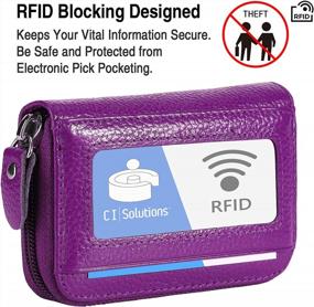 img 1 attached to Secure Your Cards With MaxGear'S RFID Blocking Genuine Leather Wallet