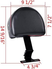 img 3 attached to 🪑 Ultimate Rider Comfort: Astra Depot Adjustable Backrest for Harley Heritage Softail (1993-2006) with Classic Stock Seat