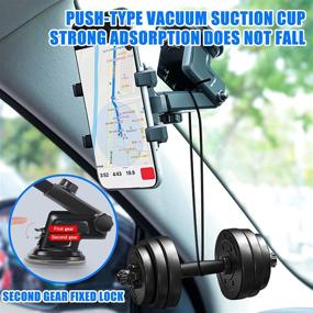 img 1 attached to 📱 Universal Car Phone Holder with Ventilation Opening Clip - 3-in-1 Silicone Protection, 360° Rotatable Hands-Free Stand for All Phones by Meinuo Mobile