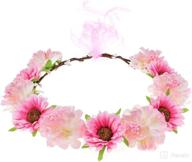 june bloomy flower headband: adjustable hair care and stylish hair accessories логотип