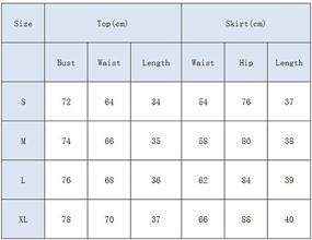 img 1 attached to SINRGAN Womens Casual Sleeve Bodycon Women's Clothing : Skirts