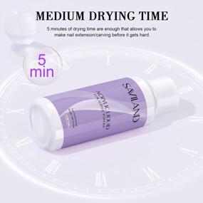 img 2 attached to Saviland 4Oz Professional Acrylic Nail Liquid For Non-Yellowing & Low Odor Acrylic Powder System - Ideal For Nail Salons, Home & DIY Nail Art Supplies