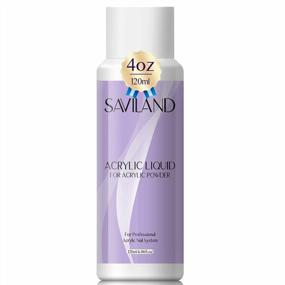 img 4 attached to Saviland 4Oz Professional Acrylic Nail Liquid For Non-Yellowing & Low Odor Acrylic Powder System - Ideal For Nail Salons, Home & DIY Nail Art Supplies