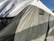 img 1 attached to Protect Your Travel Trailer With ADCO Designer Series Olefin HD Cover In Gray/White - 28' 7" To 31' 6 review by Pavan Cormier