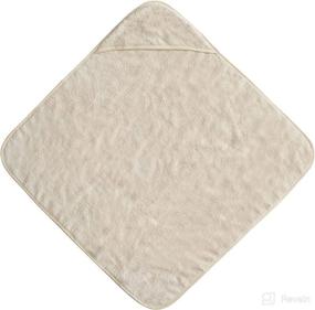 img 3 attached to 🍼 Organic Cotton Baby Hooded Towel | mushie Baby (Fog) - Soft and Safe