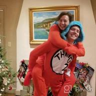 img 1 attached to Women'S Dr. Seuss Thing 1 Thing 2 Microfleece Union Suit Pajama Costume review by Robert Kimble