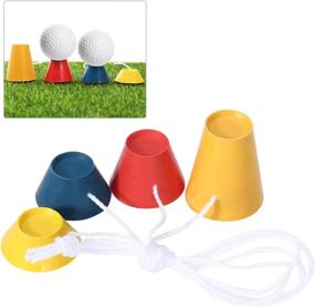 img 4 attached to Frost-Proof Your Golf Game With VORCOOL Rubber Winter Golf Tees: 4Pcs With Adjustable Heights For Indoor Play
