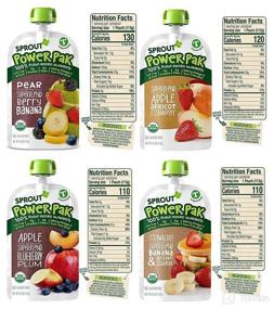 img 1 attached to 🥦 Sprout Organic Baby Food, Stage 4 Toddler Pouches, Power Pak & Smoothie Sampler, 4 Oz Purees 12 Count (Pack of 1)