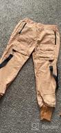 img 1 attached to Stylish Men'S Cargo Jogger Pants With Letter Print And Convenient Side Pockets review by Lynn Cole