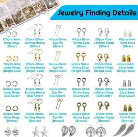img 2 attached to 1597Pcs Jewelry Making Kit With Pliers, Wire & Accessories - Perfect For Earrings, Necklaces, Bracelets & Repair!