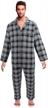 casual trends classical sleepwear flannel men's clothing for sleep & lounge logo