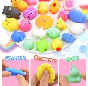 img 3 attached to OCATO Squishies Mochi Squishy Toys 40Pcs Party Favors For Kids Mini Squishy Kawaii Mochi Animal Squishies Cat Unicorn Squishy Mini Squeeze Stress Relief Toys For Kids Adults Treasure Box Toys, Random