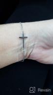 img 1 attached to 🙏 Rose Gold and Silver Sideways Cross Bracelets by WDSHOW review by Jeff Jackson