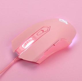 img 3 attached to Pink RGB Lightweight Gaming Mouse - Programmable 7 Buttons, Ergonomic LED Backlit USB Gamer Mice Computer Laptop PC (Renewed)