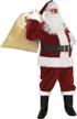men's burgundy santa claus costume for christmas - adult santa suit outfit logo