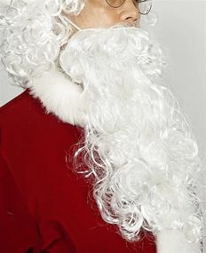 img 1 attached to Men'S Burgundy Santa Claus Costume For Christmas - Adult Santa Suit Outfit