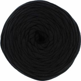 img 1 attached to 👕 Black T-Shirt Yarn Cotton Fettuccini Zpagetti - Sewing, Knitting, Crochet - 100 Meter