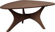 contemporary style blaze accent table - solid wood coffee table in rich pecan finish for living room by ink+ivy логотип