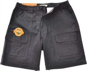 img 1 attached to Savane Men'S UPF 30 Comfort Hiking Cargo Shorts W/Tech Pocket (38, Dark Grey)