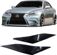 🚗 nia auto design: lexus nia eyelids for is, is f-sport, is250, is350, is-f 2011-2013 – compatible with v-land headlights, easy install, abs + pc plastic injection, made in the usa (raw black) логотип