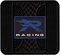 🚗 plasticolor blue r racing rear seat utility mat for car, truck, and suv logo