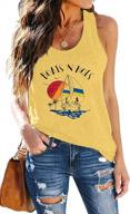 women's vintage tank top letter print vacation shirt vest summer casual graphic sleeveless racerback t-shirt logo