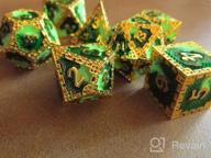 img 1 attached to Enhance Your RPG Experience With UDIXI Metal DND Dice Set - 7PCS Polyhedral Dragon D N D Dice For Dungeons And Dragons review by Ivan Gee