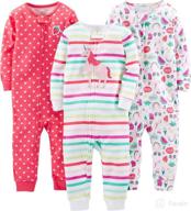 👚 affordable and adorable: simple joys by carter's snug-fit footless cotton pajamas for toddlers and baby girls (pack of 3) logo