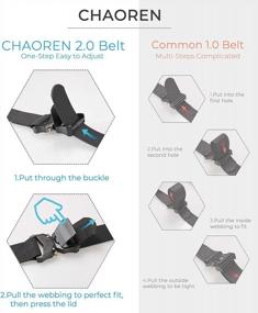img 2 attached to CHAOREN Tactical Work Belt: Heavy Duty Web Belts For Men With Adjustable Waist (2 Pack) - Perfect For Casual And Military Use