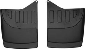 img 4 attached to Husky Liners Mud Guards for Chevrolet Silverado/Sierra 3500 w/ Dual Rear Wheels, Dually Rear Mud Guards - Black, 57351, 2 Pcs, 2001-2007